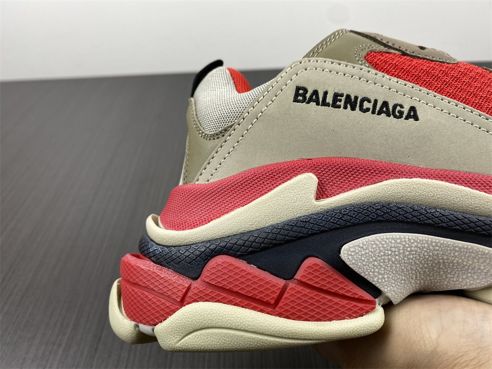 Ba*len*cia*ga triple s white red black 1.0 sneaker