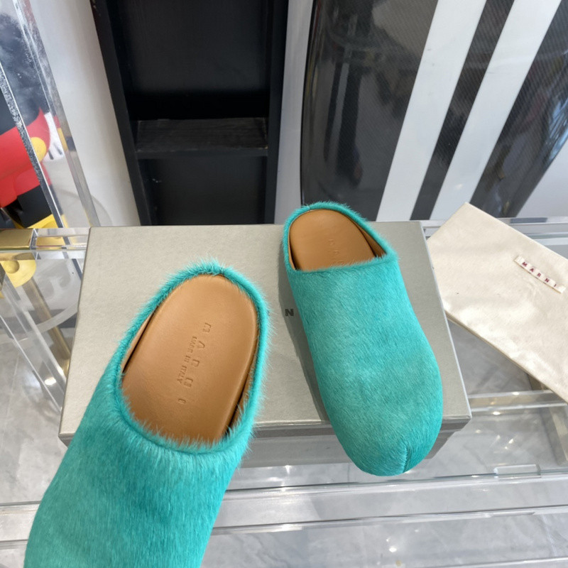 Ma*n1 green fussbett sabot loafers
