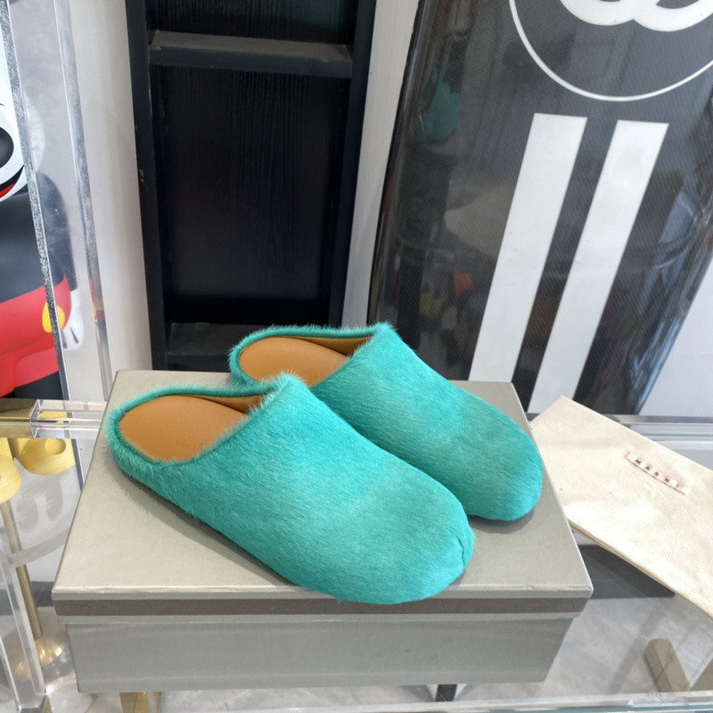 Ma*n1 green fussbett sabot loafers