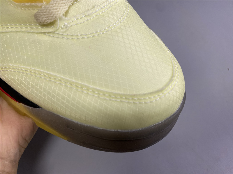 owt x air jordan 5 “sail” dh8565-100