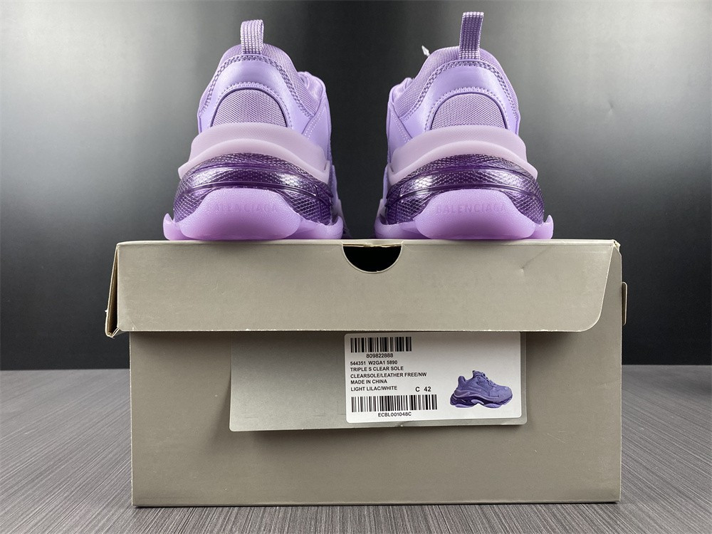 Ba*len*cia*ga triple s purple sneaker