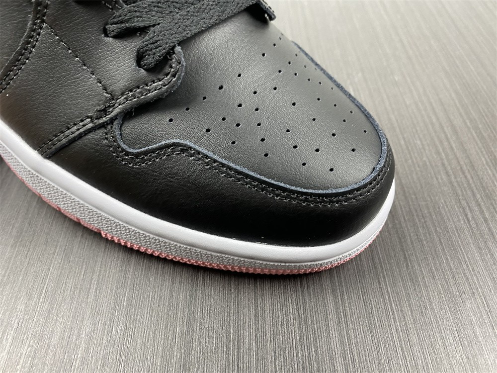 jordan 1 mid arctic pink black (gs) - 555112-061