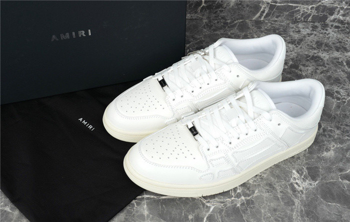 amiri skel top leather sneakers