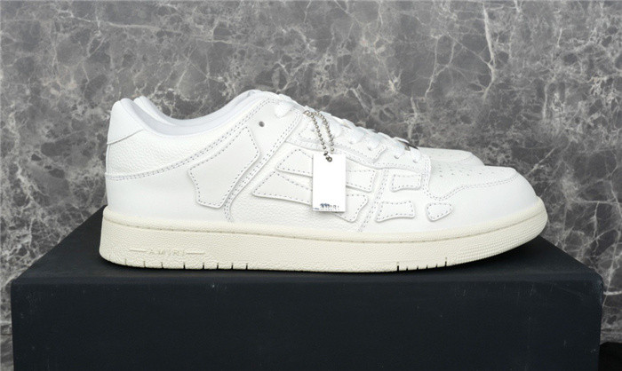 amiri skel top leather sneakers