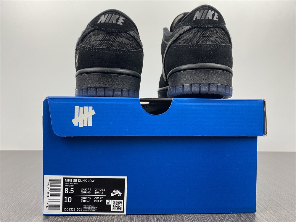 undefeated nike dunk low black do9329-001