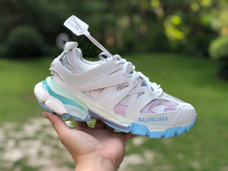 Ba*len*cia*ga 3.0 track trainer white blue pink