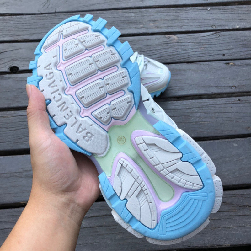 Ba*len*cia*ga 3.0 track trainer white blue pink