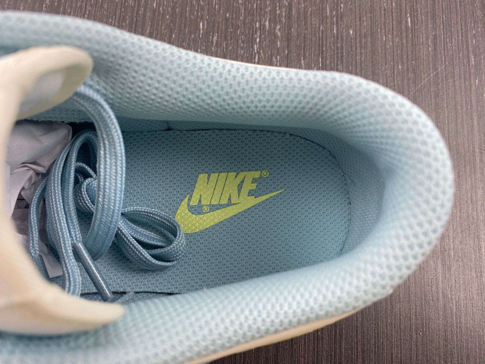 nike dunk low ocean bliss citron tint (women