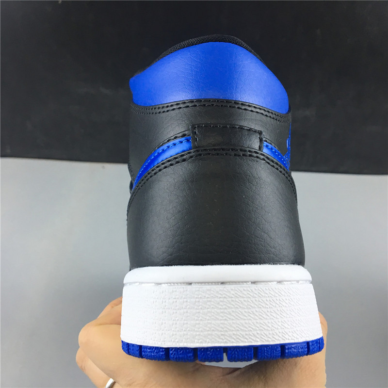 air jordan 1 mid royal black blue 554724-068