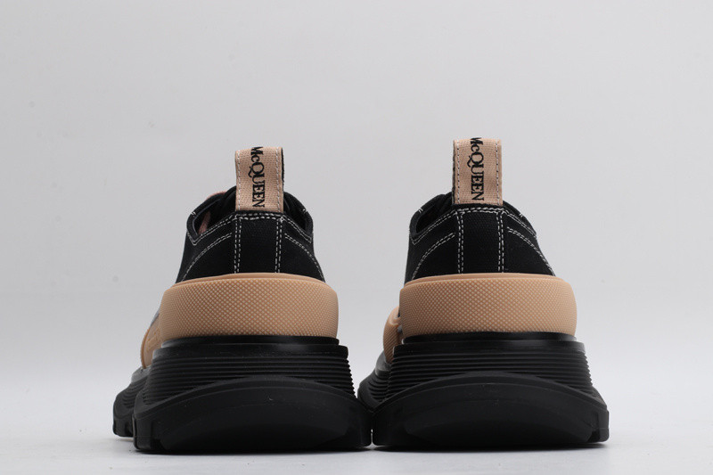 alex mcq tread slick lace up in black & brown