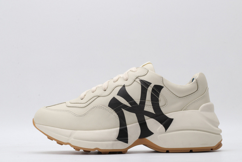 G*u*i ace embroidered low-top sneaker white with ny