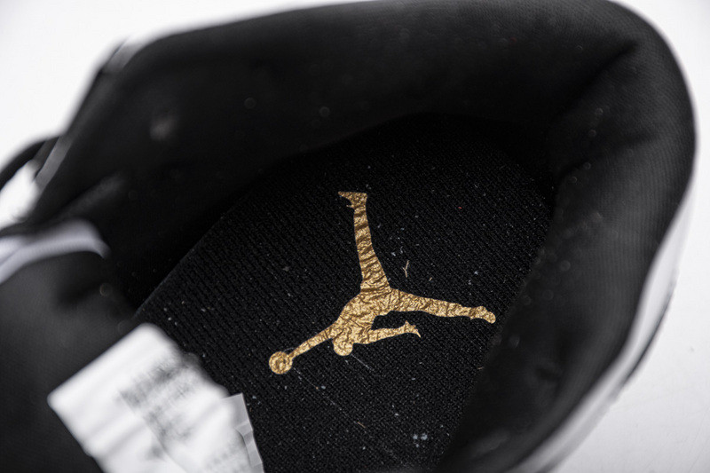 jordan 1 mid patent black white gold 852542-007