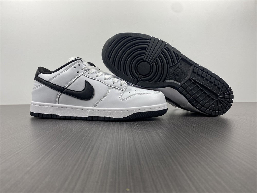 nike sb dunk low white black running shoes dd1503-113