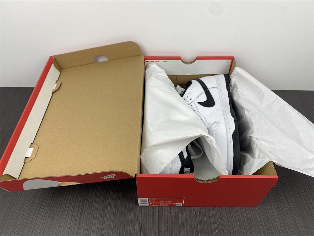 nike sb dunk low white black running shoes dd1503-113