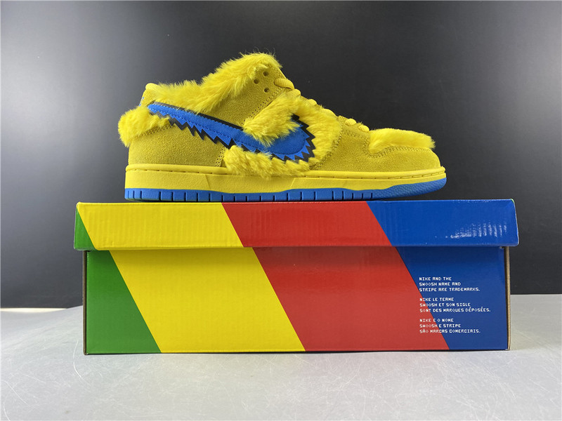 grateful dead x nike sb dunk low“ yellow bear” cj5378-700