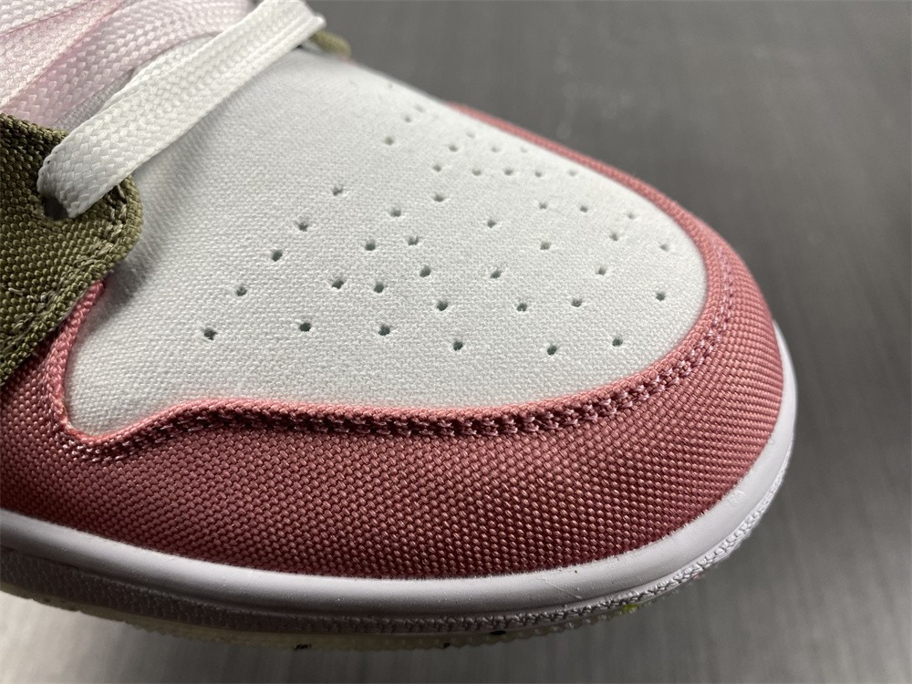 jordan 1 mid se pastel vivid green grind (gs) dj0338-100