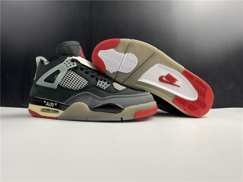 owt x air jordan 4 “bred” cv9388-001
