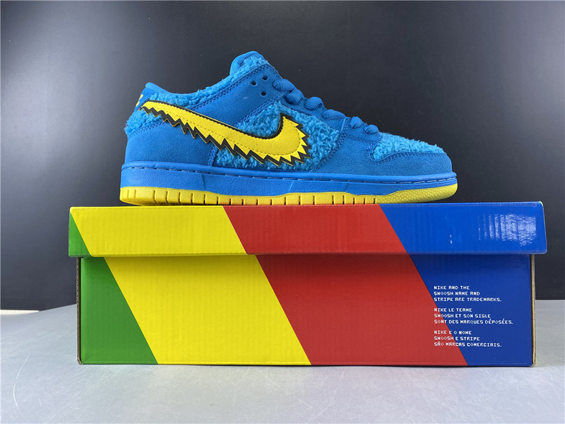 grateful dead x nike sb dunk low cj5378 800