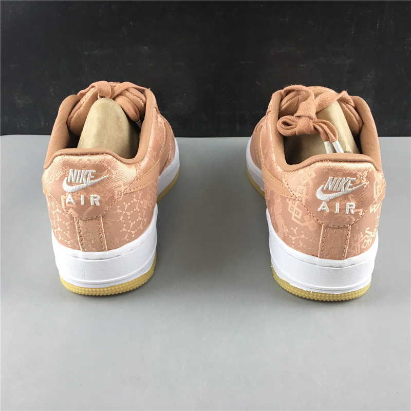clot x nike air force 1 low rose gold cj5290-600