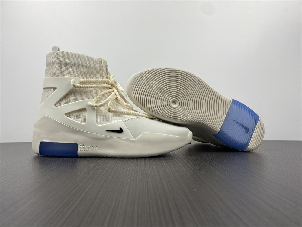 nike air fear of god 1 sail black - ar4237-100