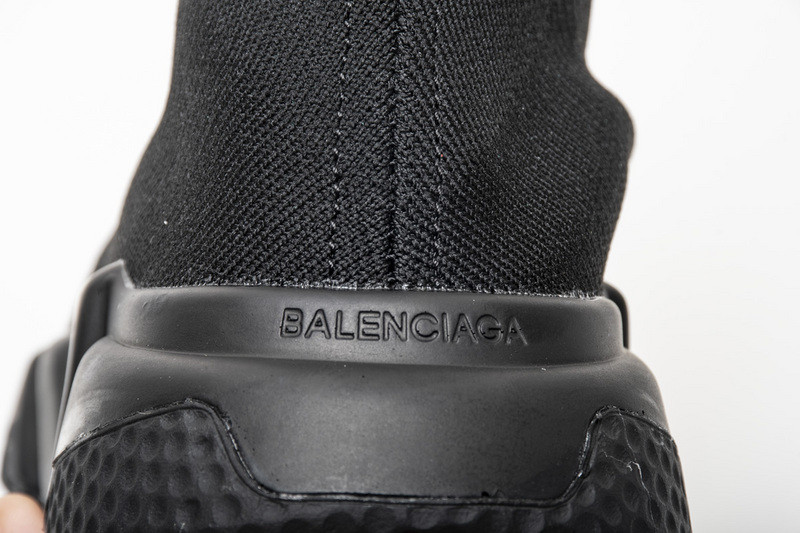 Ba*len*cia*ga speed trainer sneakers all black 483502 w05g0 1000