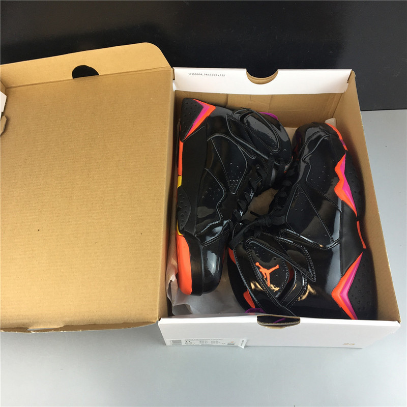 jordan 7 retro black patent (w) 313358-006