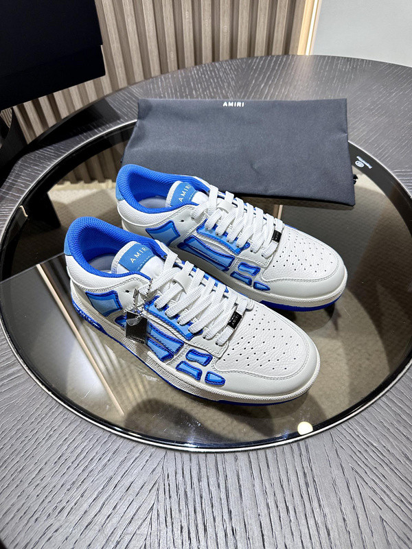 amiri skel top leather sneakers