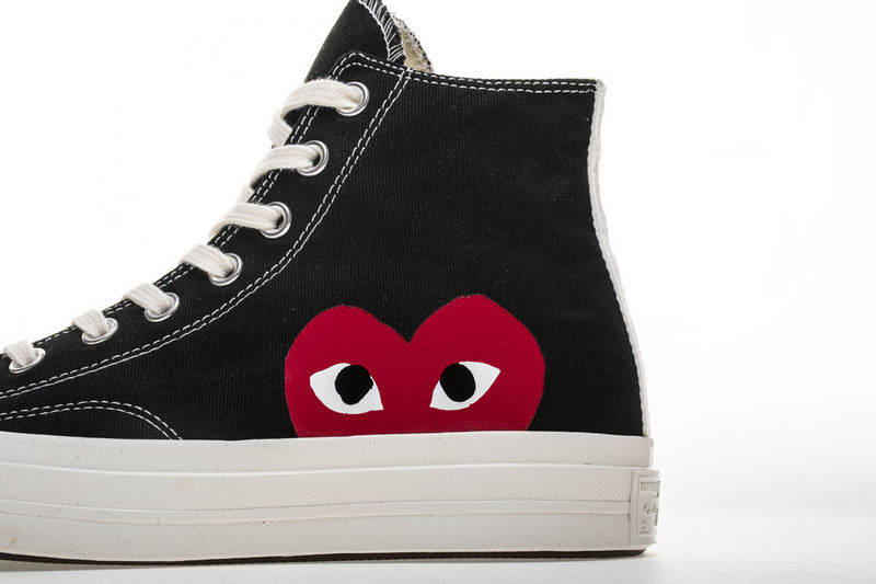 converse chuck taylor all-star 70s hi comme des garcons play black 150204c