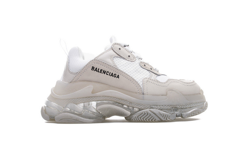 Ba*len*cia*ga triple s trainers clear sole trainer white 544351-w09e1-9000