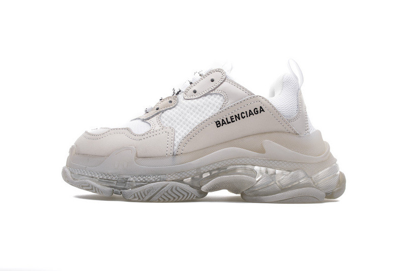 Ba*len*cia*ga triple s trainers clear sole trainer white 544351-w09e1-9000