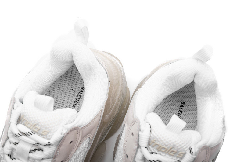 Ba*len*cia*ga triple s trainers clear sole trainer white 544351-w09e1-9000