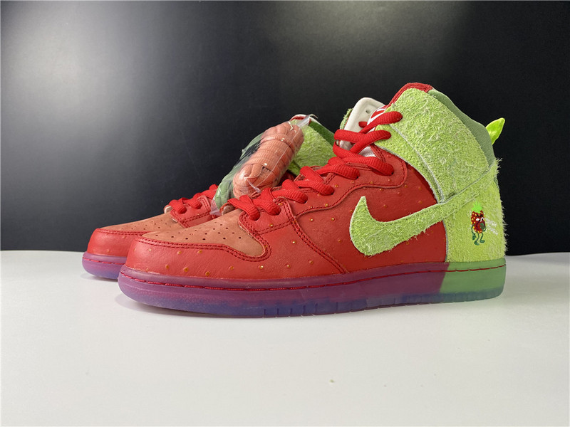 dunk sb nike sb dunk high “strawberry cough cw7093-600