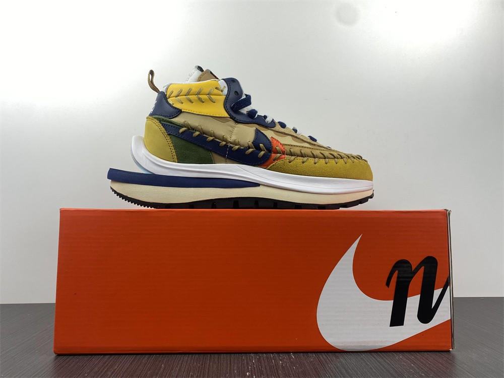 nike vaporwaffle sacai jean paul gaultier sesame blue dh9186-200