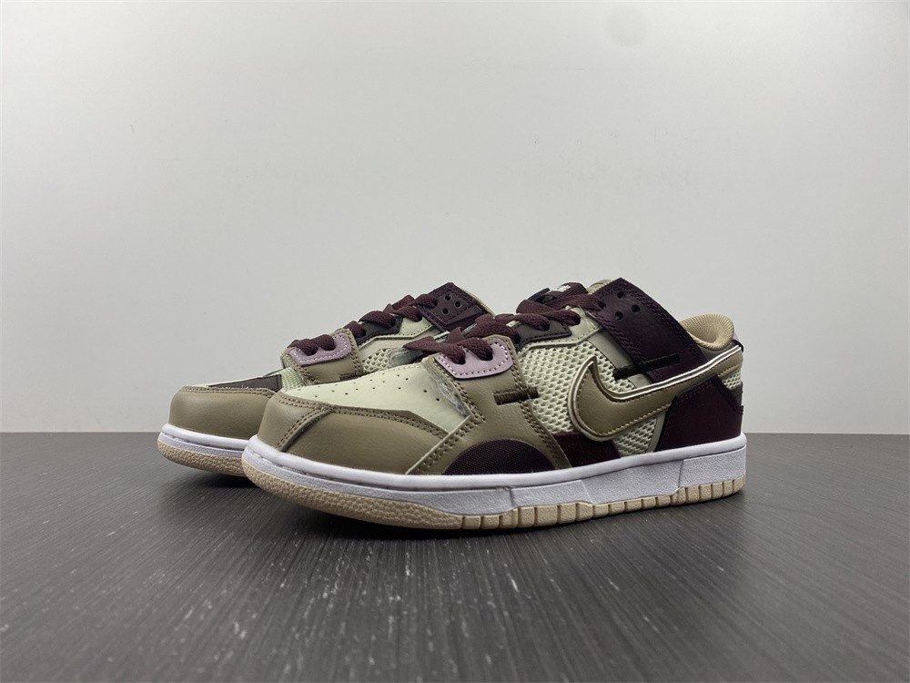 nike dunk low scrap latte - dh7450-100