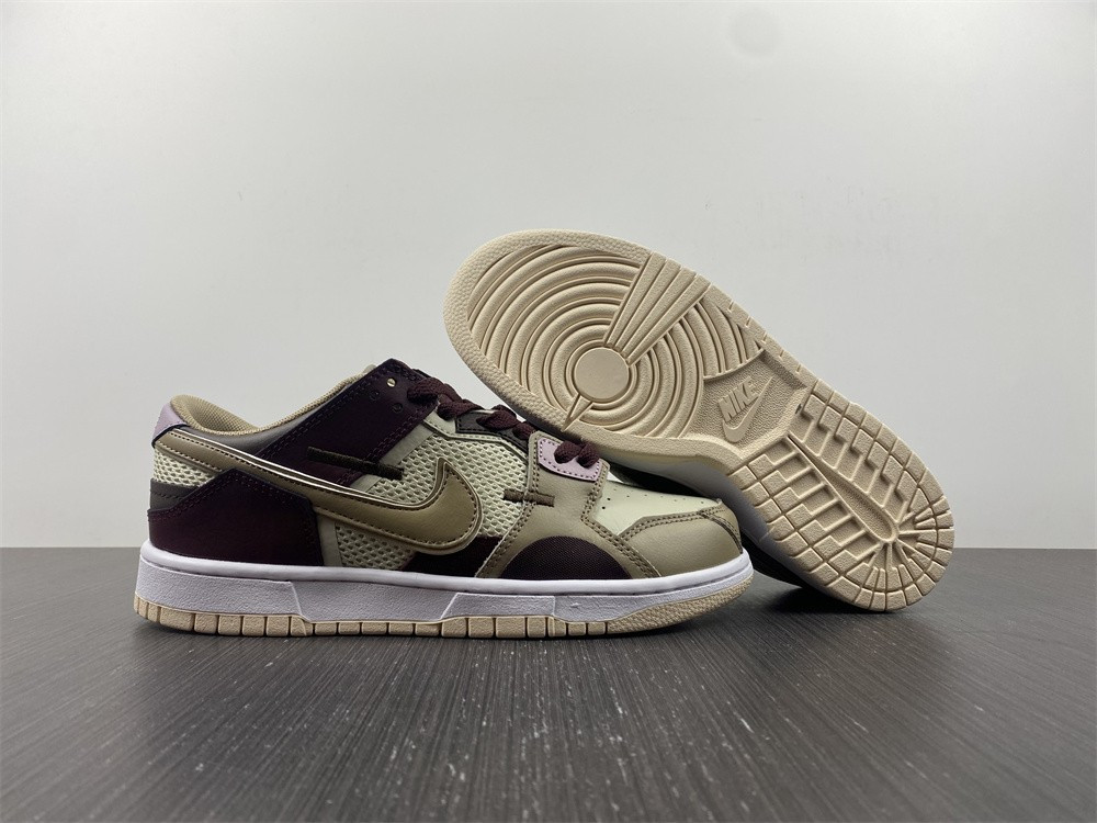 nike dunk low scrap latte - dh7450-100