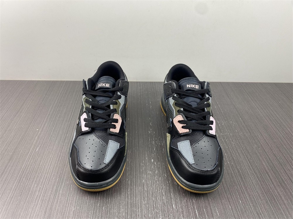 nike dunk low scrap black gum - db0500-001