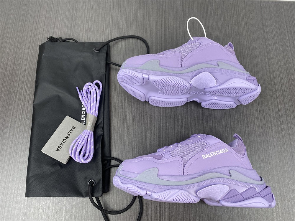 Ba*len*cia*ga triple s green purple 1.0 sneaker