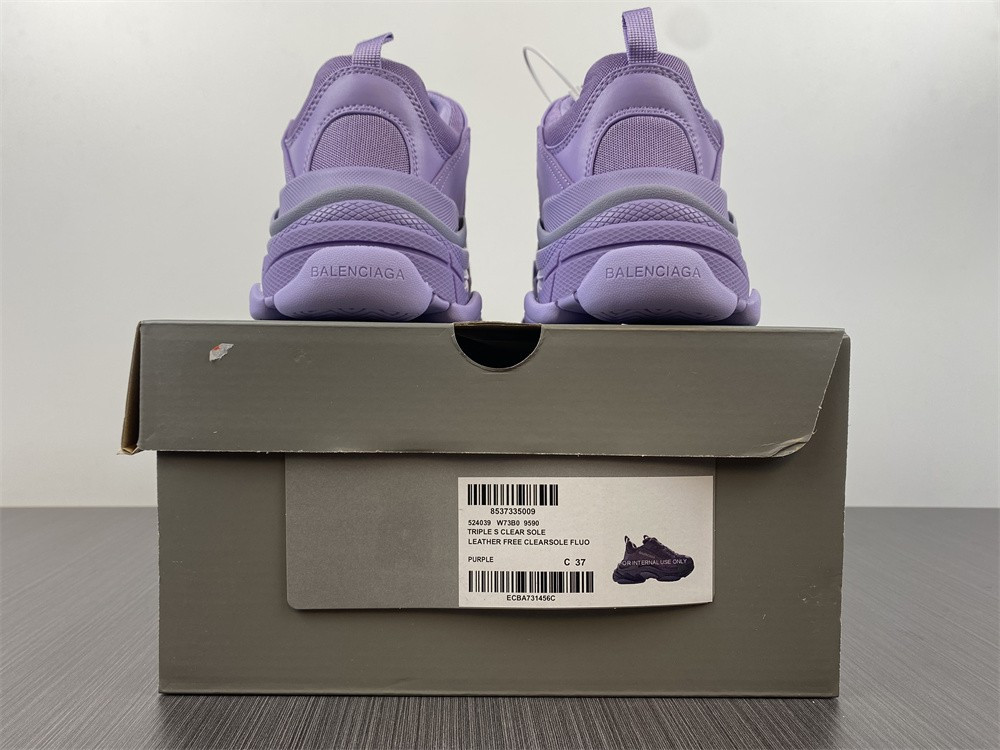 Ba*len*cia*ga triple s green purple 1.0 sneaker