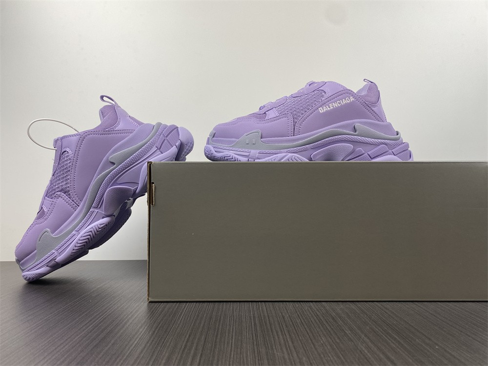 Ba*len*cia*ga triple s green purple 1.0 sneaker