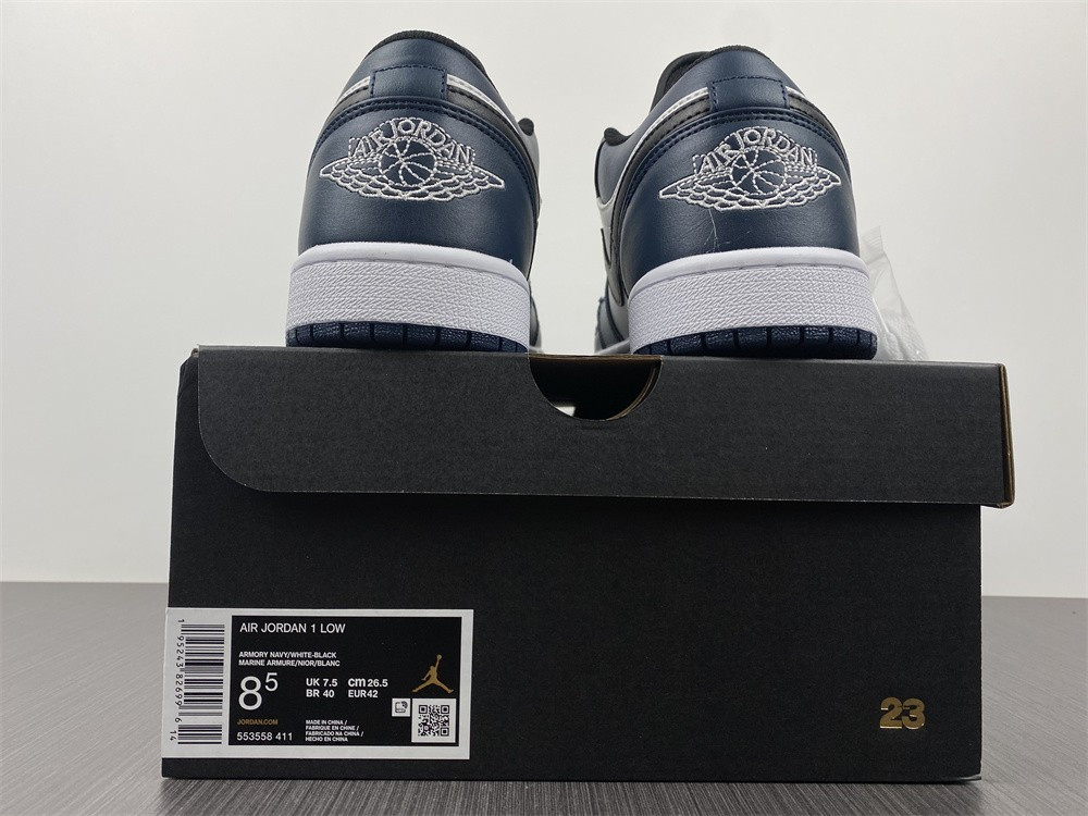 jordan 1 low dark teal - 553558-411