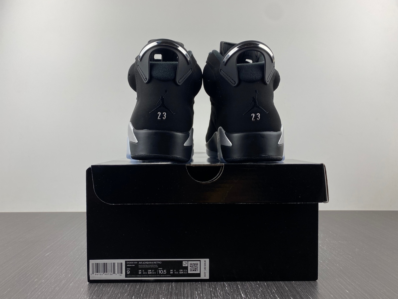 air jordan 6 metallic silver chrome dx2836-001