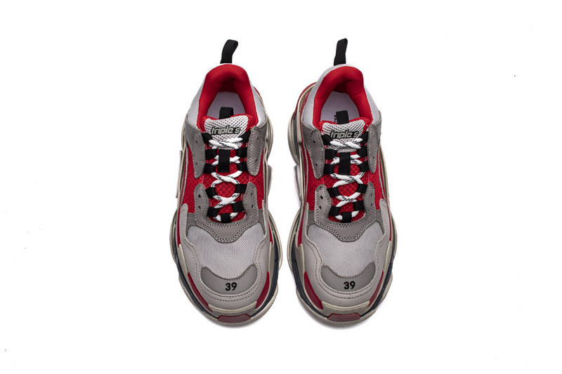 Ba*len*cia*ga triple s grey/red