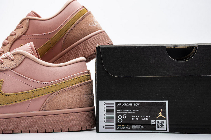jordan 1 low coral stardust - cj9216-676