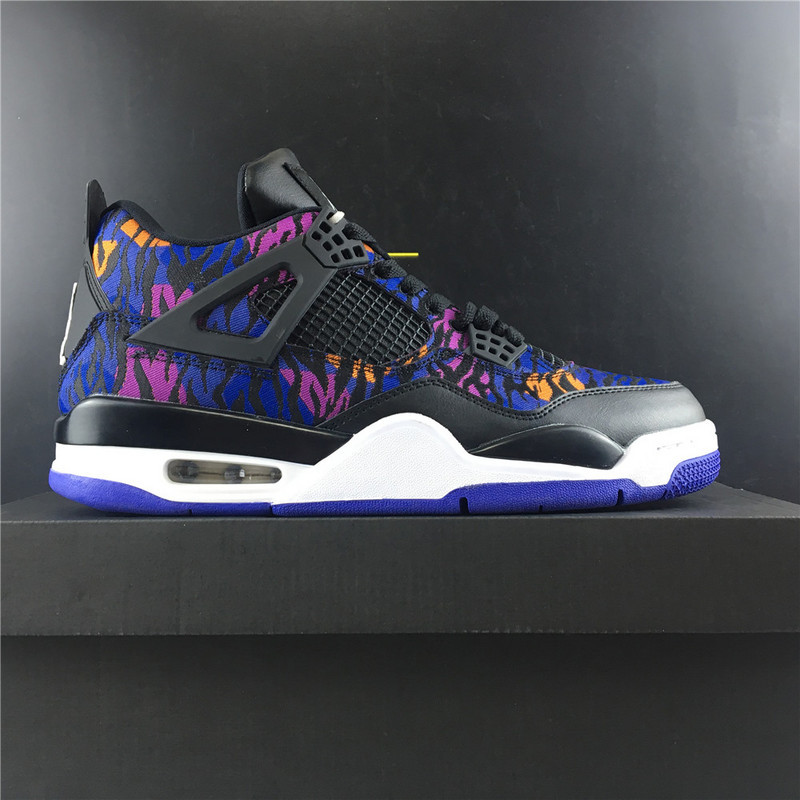 jordan 4 retro black rush violet (gs) - bq9043-005