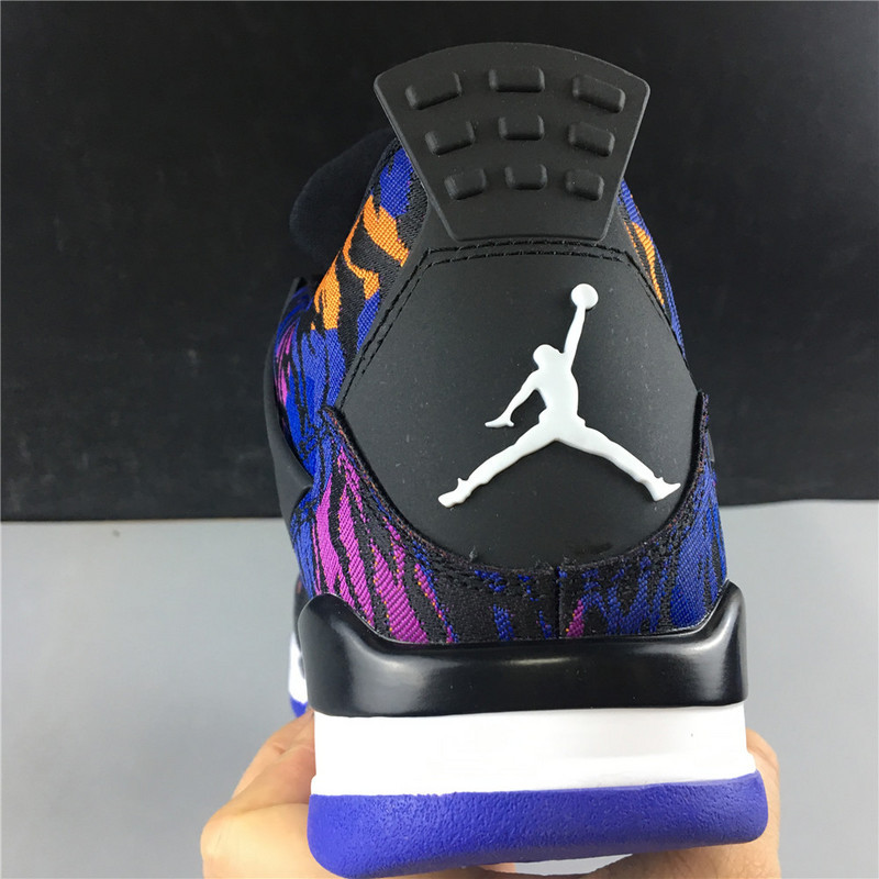 jordan 4 retro black rush violet (gs) - bq9043-005