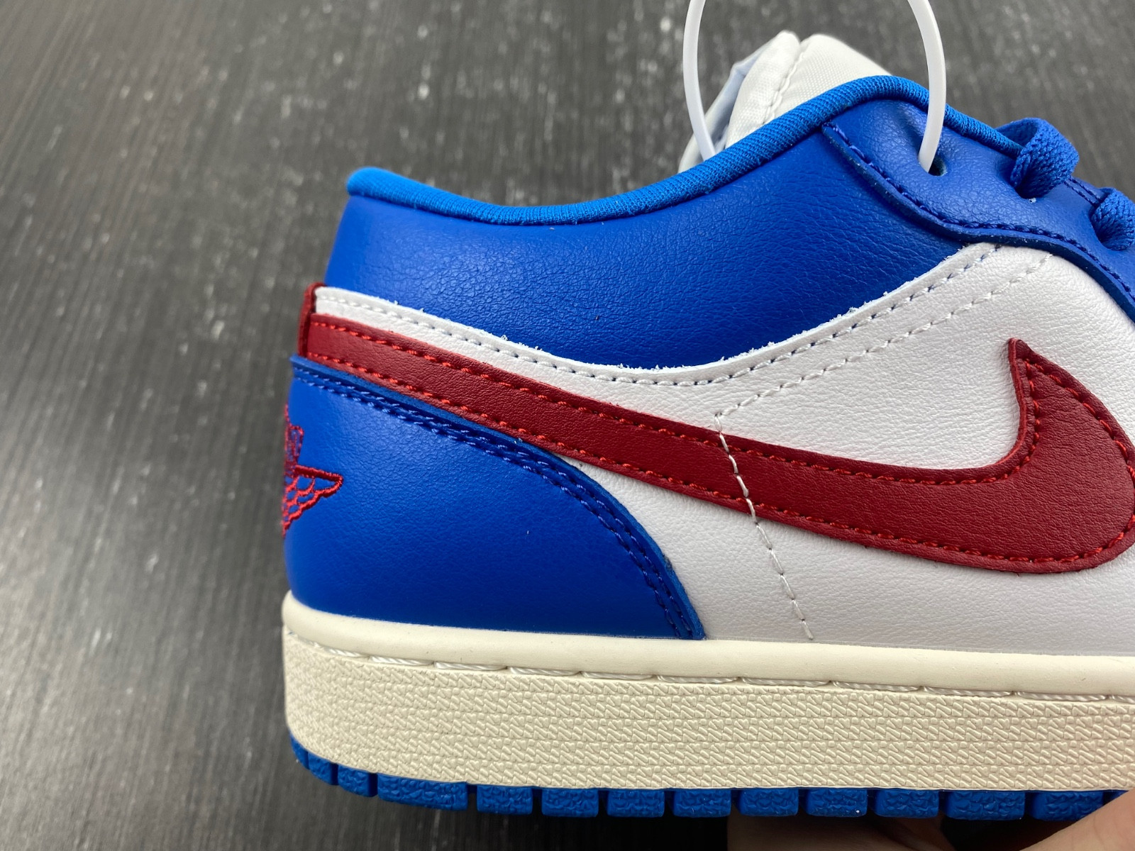 jordan 1 low sport blue gym red (women